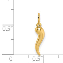 Load image into Gallery viewer, 14k Hollow Italian Horn Pendant
