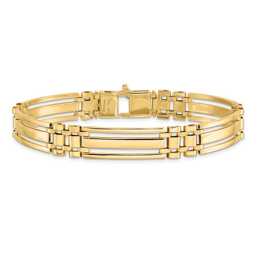 14k Gold Men's 8 1/2 inch link bracelet