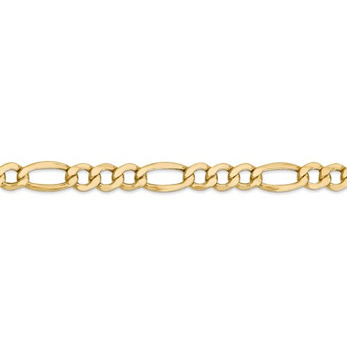 Solid 14k Gold Figaro Link Chain