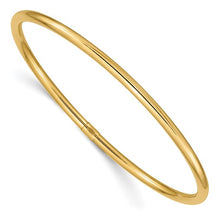 Load image into Gallery viewer, 14k 3mm Polished Round Tube Slip-on Bangle
