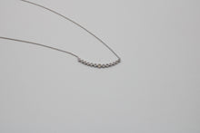 Load image into Gallery viewer, 14k White Gold 1/2cttw Diamond Bar Necklace
