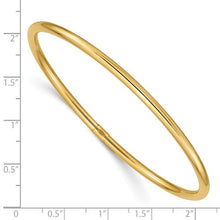 Load image into Gallery viewer, 14k 3mm Polished Round Tube Slip-on Bangle
