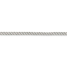 Load image into Gallery viewer, Sterling Silver 4mm Pave Curb Chain
