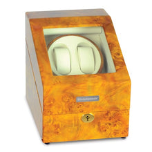 Load image into Gallery viewer, Steinhausen Heritage Burlwood Double Watch Winder with Storage
