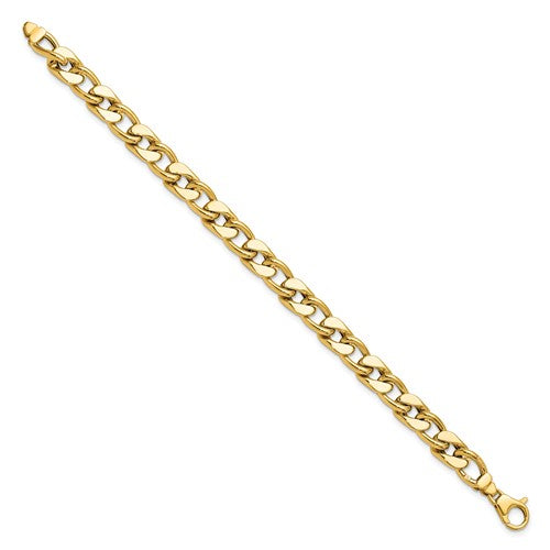 Leslie's 14K Polished Men's Curb Link Bracelet