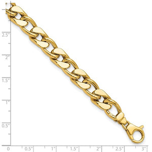 Leslie's 14K Polished Men's Curb Link Bracelet