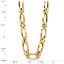 Load image into Gallery viewer, 14k Gold Fancy Paper Clip Link Necklace by Leslies
