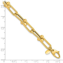 Load image into Gallery viewer, Leslie&#39;s 14K Gold Fancy Paper Clip Link Bracelet
