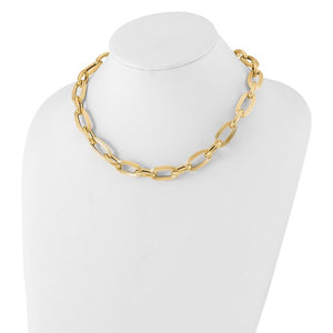 Leslie's 14K Gold Bold and Chunky Oval Link Necklace