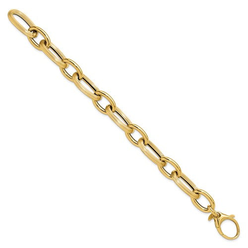 Leslie's 14K Gold Bold and Chunky Oval Link Bracelet The Wholesale