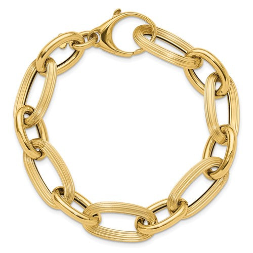 Leslie's 14K Gold Bold and Chunky Oval Link Bracelet