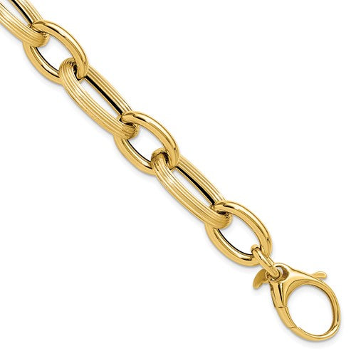 Leslie's 14K Gold Bold and Chunky Oval Link Bracelet