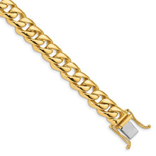 Load image into Gallery viewer, 14k 9.6mm Hand-polished Rounded Curb Link Bracelet
