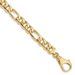 14k Gold Fancy Figaro Chain