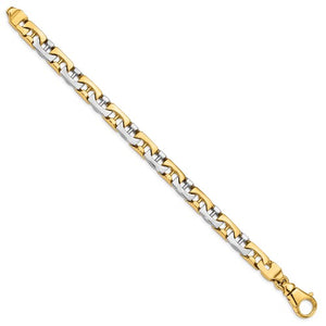 Men's 14k Gold Heavy Mariner Link Bracelet