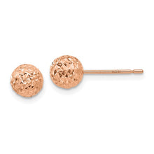 Load image into Gallery viewer, 14K Rose Gold 6mm Ball Post Earrings
