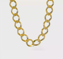 Load and play video in Gallery viewer, Leslie&#39;s 14K Polished Brushed Hollow Fancy Link Necklace
