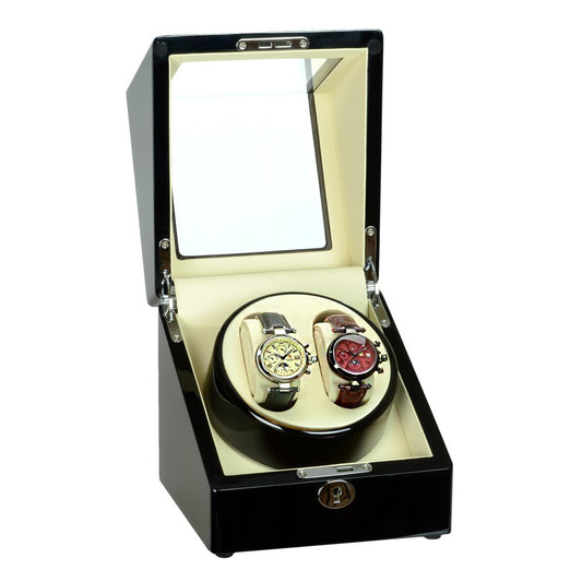 Steinhausen Heritage Onyx Finish Dual Watch Winder- Model # SW1902