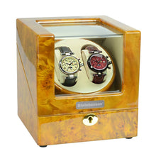 Load image into Gallery viewer, Steinhausen Heritage Double Watch Winder Burlwood
