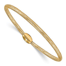 Load image into Gallery viewer, Leslies 14k Gold Mesh Stretch Slip-On Bangle

