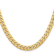 Load image into Gallery viewer, 14K Solid Gold Miami Cuban Link with Lobster Clasp Chain. 22 inches long
