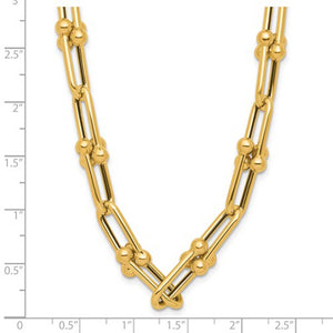 Leslie's 14K Polished Fancy Open Link Necklace