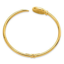 Load image into Gallery viewer, Leslie&#39;s 14k Polished and Matte Coin Hinged Bangle
