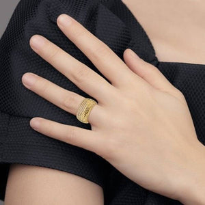 14K Gold Stretch Ring by Leslies Jewelry