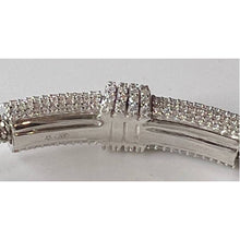 Load image into Gallery viewer, Sterling Silver  CZ Mesh Bracelet
