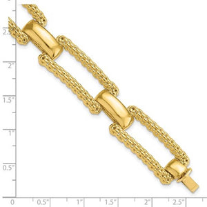 14k Gold Fancy Open Link Bracelet from Leslie's Jewelry