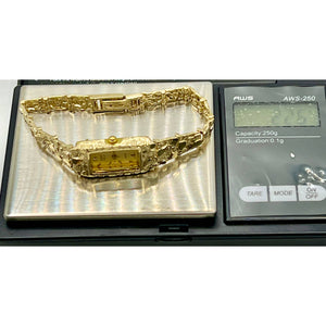 10k Gold Geneve Nugget Watch