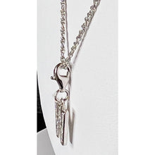 Load image into Gallery viewer, Sterling Silver and CZ Initial Charm- Letter W
