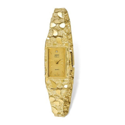 10k Gold Geneve Nugget Watch