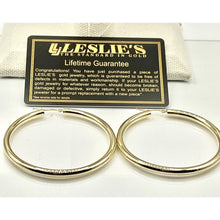Load image into Gallery viewer, 14k Italian Gold Large Hoop Earrings
